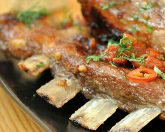 Lamb ribs with potatoes in the oven recipe with photos
